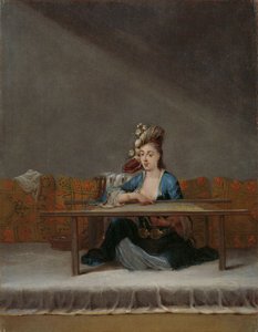 刺绣架前的土耳其妇女
刺绣架前的土耳其妇女