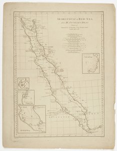 阿拉伯海湾或红海，由Thomas Bowen雕刻，1788年 作者 丹维尔之后的让·巴蒂斯特（Jean Baptiste）