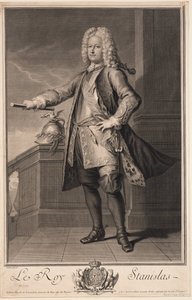 Stanislas Leszczynski (Leczinski), dit le Bienfaisant - Stanislaw I Leszczynski (1677-1766), King of Poland - Van Loo, Jean Baptiste (1684-1745) - 1705 - 铜版画 - 53.5x33 - 私人收藏