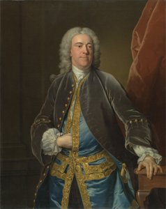 正确的斯蒂芬·波恩茨（Stephen Poyntz）先生，生于伯克希尔，米德汉姆，约1740年（布面油画）