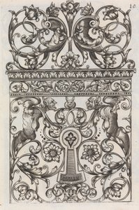 Diverses Pieces de Serruriers，第11页直页，约1663年。 作者 让·贝兰