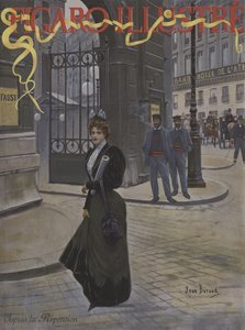 Apres la Repetition（排练后）。 Le Figaro Illustre的封面，1896年4月