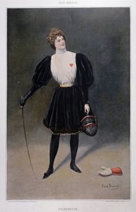 Fescrimeuse - Jean Beraud (1849 - 1935) 的绘画 作者 让·贝罗