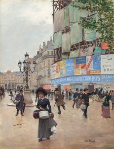 巴黎，阿弗尔街（rue du Havre），c.1882（布面油画） 作者 让·贝罗