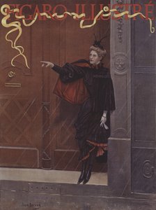 在下雨？ （下雨吗？）封面的光辉费加罗，1893年11月