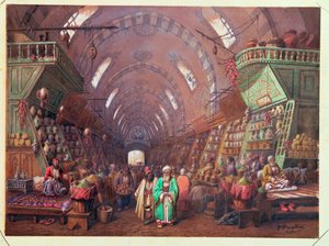 君士坦丁堡的集市，1873年