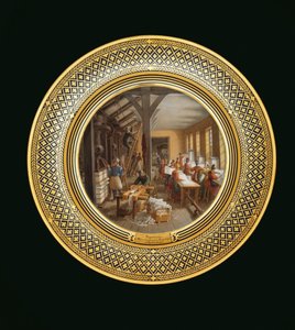 文具，约1820-35年（瓷）