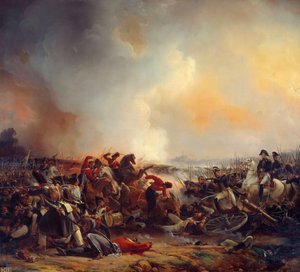 波洛茨克战役 1812 年 8 月 18 日 Jean Charles Langlois (1789-1870) 作画，1838 年 2,33x2,56 m