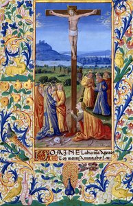 拉特女士。 QvI126 f.84v The Crucifixion，来自“路易·奥尔良时报”，1469年 作者 Jean Colombe