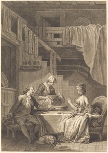 猎鹰 作者 让·丹布伦 (Jean Dambrun) 和让·巴蒂斯特·蒂利亚德 (Jean Baptiste Tilliard) 在让·奥诺雷·弗拉戈纳尔 (Jean Honoré Fragonard) 之后