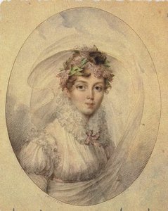Zinaida Alexandrovna Volkonskaya公主肖像1792-1862