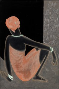 非洲女人，1928-30（漆木，氧化铜）