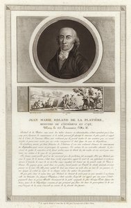 Jean-Marie Roland的肖像，Platiere的子爵