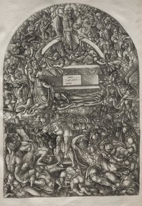 启示录：星辰坠落并使地狱开启，1546-1556年。 作者 让·杜维