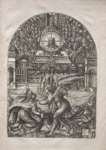 启示录：天使向圣约翰展示活水喷泉，1546-1556年。 作者 让·杜维