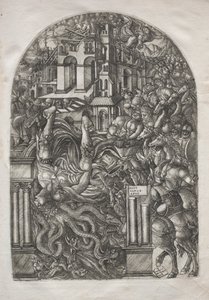 启示录：巴比伦陷落，1546-1556年。 作者 让·杜维