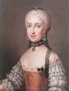 Infanta Maria Ludovica，西班牙查理三世的女儿和利奥波德二世的妻子（1747-92）神圣罗马帝国皇帝和托斯卡纳大公 作者 让·埃蒂安·利奥塔
