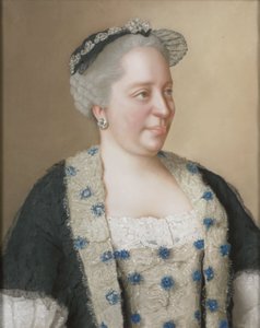 奥地利皇后玛丽亚-特蕾莎的肖像（1717-1780）。 作者 让·埃蒂安·利奥塔