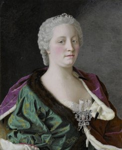 奥地利皇后玛丽亚·特蕾莎皇后的肖像1717-1780，1747年 作者 让·埃蒂安·利奥塔