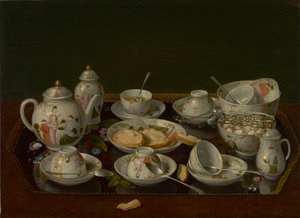 静物：茶具，c.1781-3（船上安装的油画）