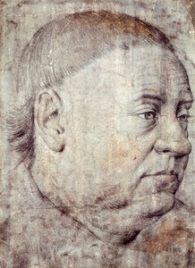 让-福凯（Jean Fouquet，约 1415 年-约 1481 年）为查理七世的大法官纪尧姆-儒弗内尔-德乌尔辛肖像绘制的图画 作者 让·富凯