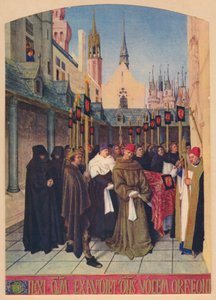 Etienne Chevalier的葬礼，c1455，1939年 作者 让·富凯