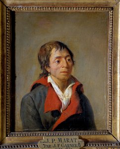 Jean-Paul Marat (1743-1793) 的肖像，医生，L