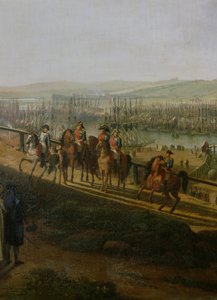 Napoleon Bonaparte（1769-1821）1804年7月参观布洛涅营地，1806年拿破仑和Flotilla的细节 作者 让·弗朗索瓦·顺化