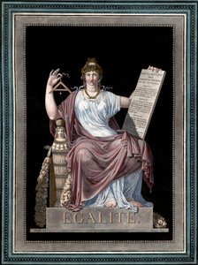 平等--让-弗朗索瓦（Jean-Francois）Janinet（1752-1814）的雕刻作品--Allegorie de l