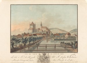 从Cote du Midi看图恩，可能是1776年。