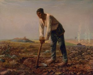 镐的男人。 1860-1862年 作者 让·弗朗索瓦·米勒