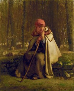 坐着的牧羊女，约1852年