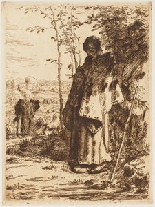 牧羊女针织 作者 Jean Francois Millet