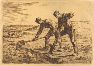 挖掘机 作者 Jean Francois Millet