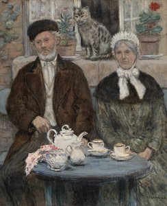 下午茶，约1880年。