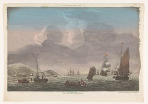 英格兰海岸与水上船只的景色
Les cotes d