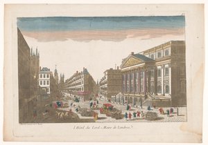 伦敦豪宅景观 l´Hôtel du Lord = Maire de Londre（物品上的标题） 作者 让·弗朗索瓦·道蒙