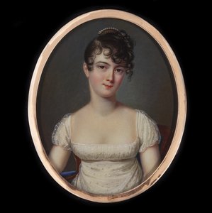 Récamier夫人的肖像，她的名字叫Julie Bernard 1777-1849，约1805年。 作者 让·弗朗索瓦·杰拉德·芳塔拉