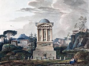 波尔塔瓦喷泉设计，1807年 作者 让·弗朗索瓦·托马斯·德·托蒙