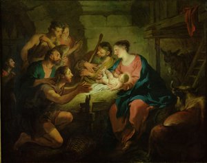 牧羊人的崇拜，1725年 作者 让·弗朗索瓦·德·特洛伊