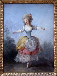 路易十六的舞者。 让·弗雷德里克·沙尔（Jean Frederic Schall，1752-1825 年）的画作，布面油画，18 世纪末。 南特美术博物馆。 作者 让·弗雷德里克·肖尔