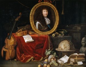 艺术与科学保护者路易十四的寓言 作者 让·加尼尔（Jean Garnier）