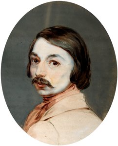 作家尼古拉-果戈理的肖像》，1809-1852年，19世纪30年代末。 作者 让·杰兰