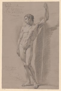 站立的男性裸体，从正面看（1776 年一等奖）