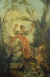 法语: La bascule 作者 Jean-Honore Fragonard