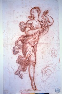 舞者身着古董，让·奥诺雷·弗拉戈纳尔（Jean Honore Fragonard） 作者 Jean Honore Fragonard