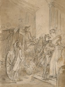 教练的出发，约1780-89年 作者 让·奥诺雷·弗拉戈纳尔