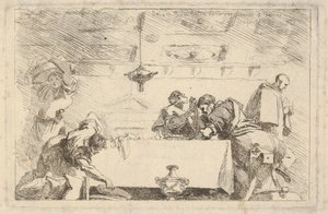 最后的晚餐，ca。 1761-64。 作者 让·奥诺雷·弗拉戈纳尔
