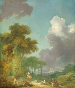 秋千》，约1775-1780。 作者 Jean Honore Fragonard