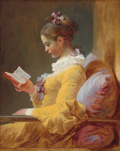 阅读的年轻女孩，约1769年。 作者 让·奥诺雷·弗拉戈纳尔